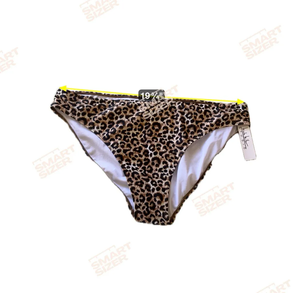 Nicole Miller Women's Leopard Print Bikini‎ Bottom Swimsuit, Animal Print, 3XL - Image 6