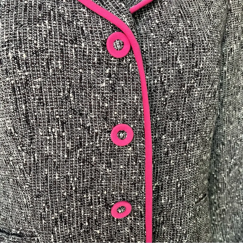 Doncaster Signature Rayon/Silk Blend Textured Lightweight Jacket Blazer Sz 8 - Image 10