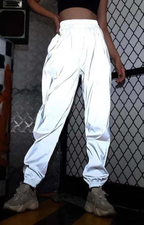 reflective joggers Silver Size L - Image 2