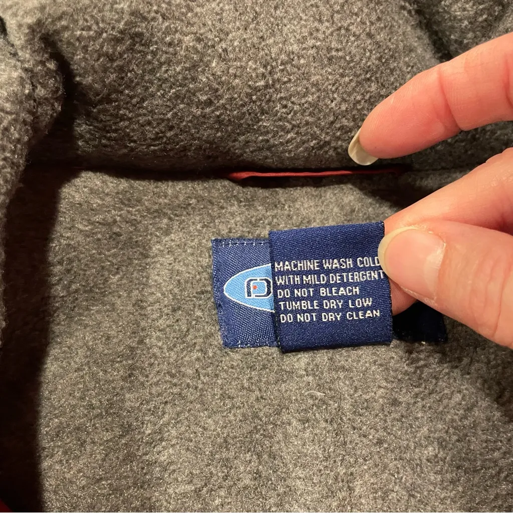 Cute vintage 90s Cherry down fleece lined puffer Fuda Sport warm cozy winter Gray Size M - Image 6