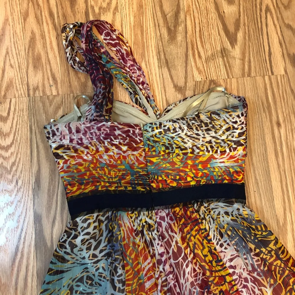 BCBGMaxAzria Inga One-Shoulder Silk Dress - Image 7