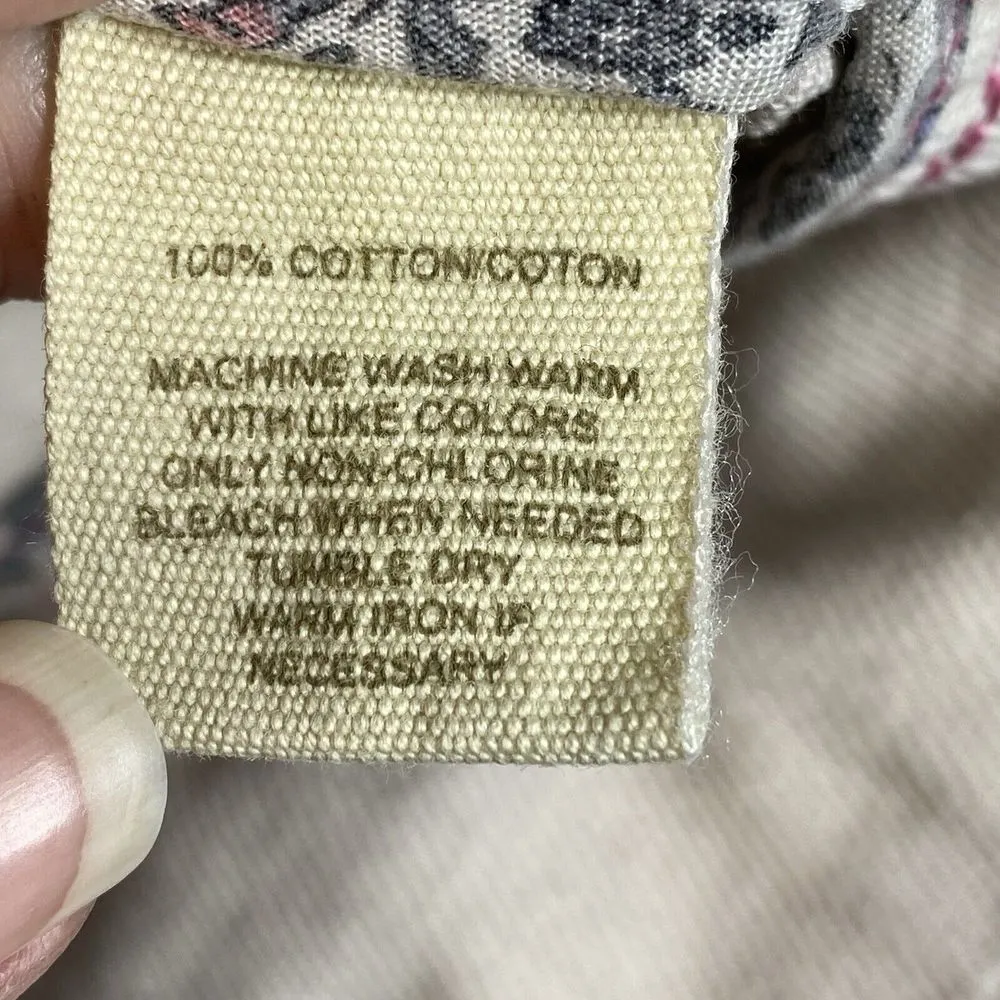 Free‎ People Cropped Denim utility Jacket Womens 8 Beige Puff Short Sleeve Y2k - Image 5