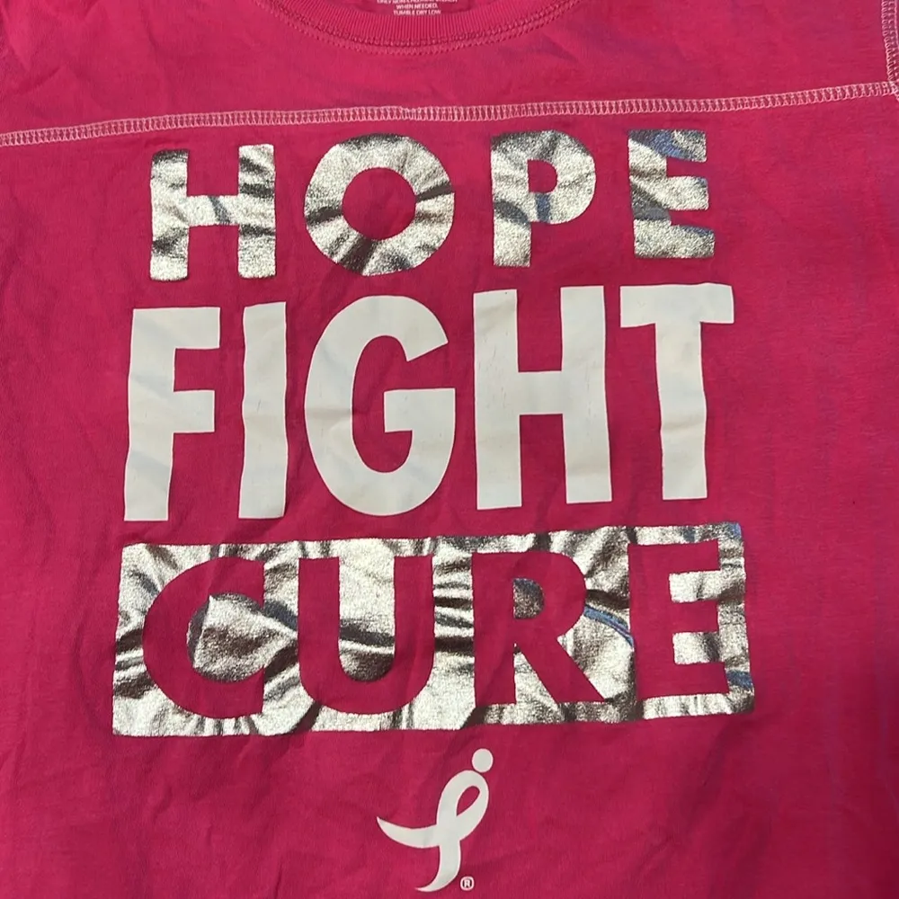 Susan G. Komen pink ribbon varsity style tee Size XXL - Image 2