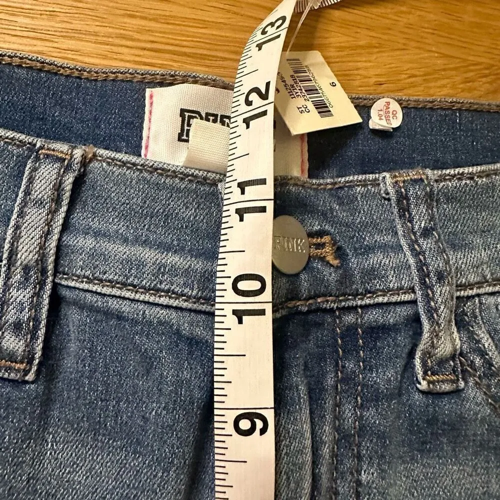 NWT Pink Victoria Secrets high waisted cut off shorts 6 - Image 6