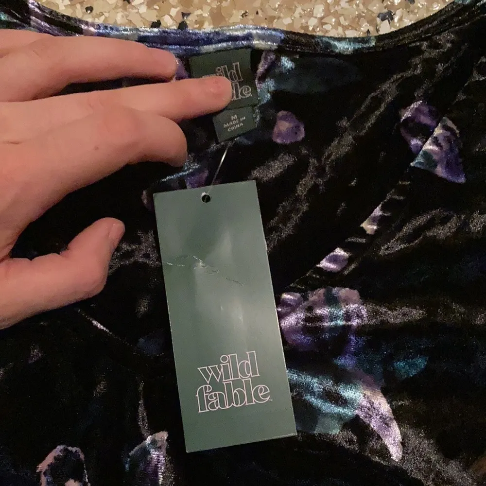 Wild fable NWT velvet floral dress - Image 4