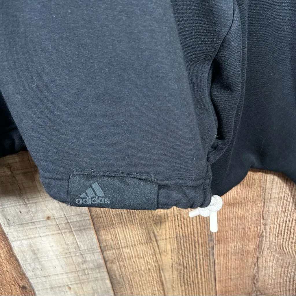 Adidas Cropped Hoodie Oversized XL Athleisure Wide Sleeve Streetcore Casual - Image 4