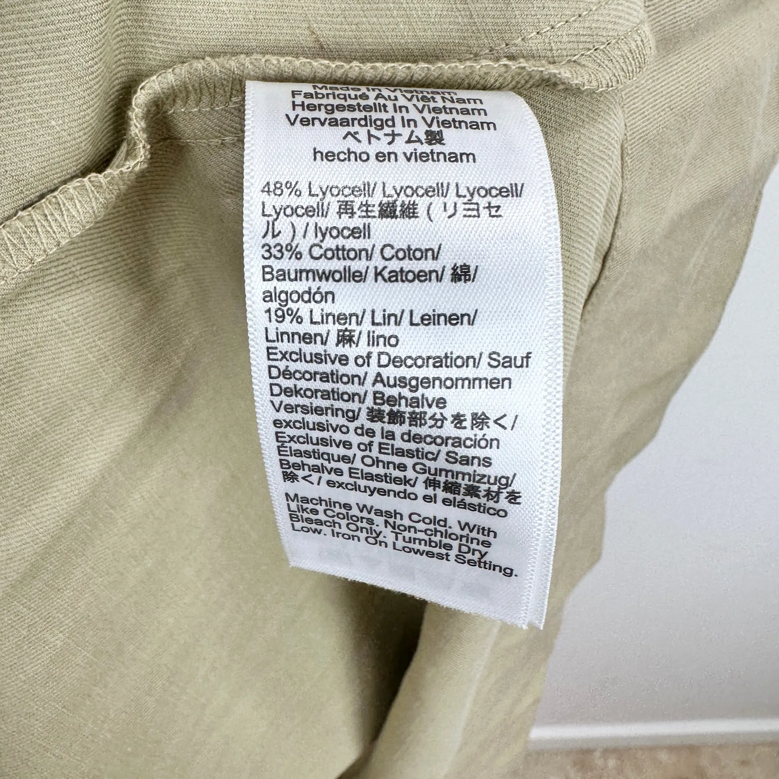 Madewell Seamed Squareneck Midi Dress Heritage Khaki Beige Minimalist US 2 NWT - Image 10