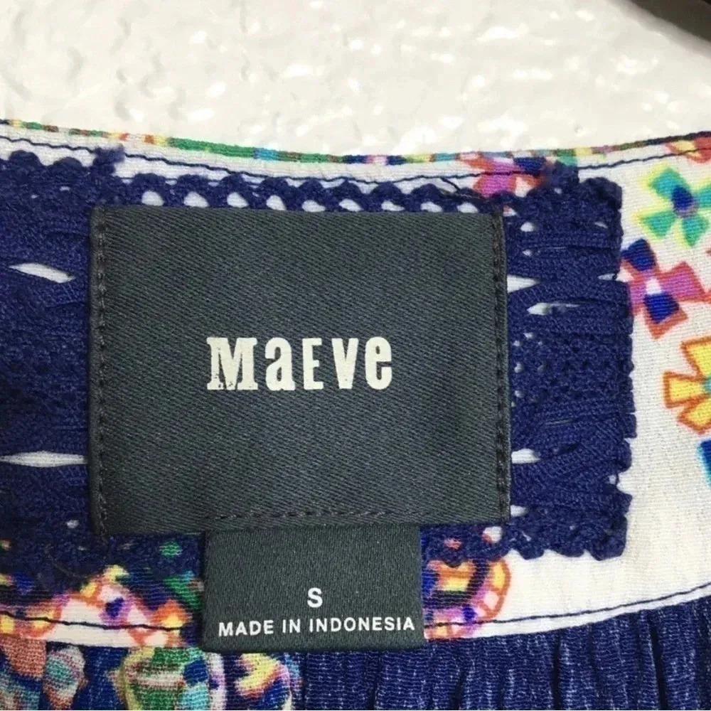 Anthropologie Maeve long sleeve colorful midi dress small - Image 10