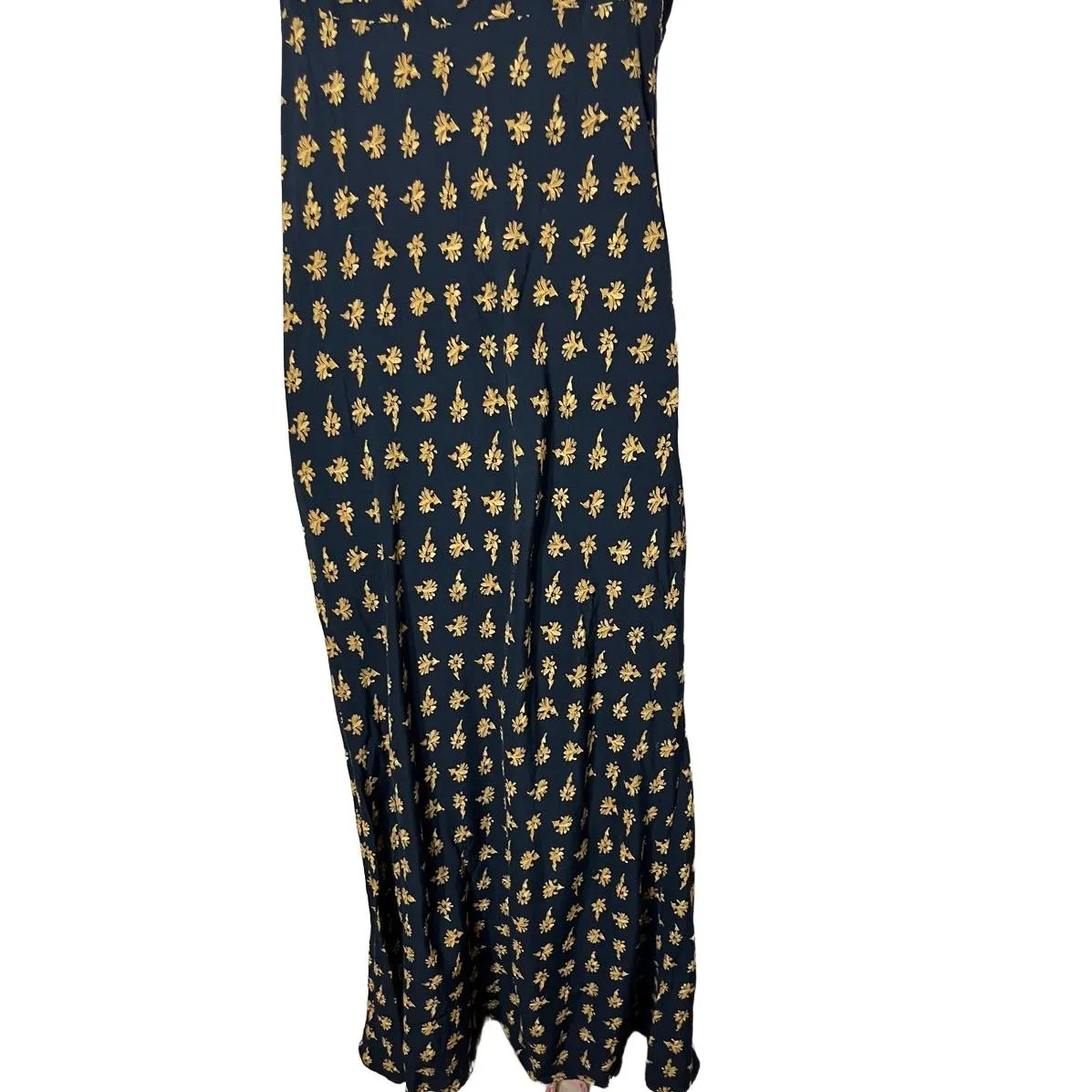 The Limited Dress Womens‎ Size 10 Black Floral Maxi Vintage Sleeveless VNeck - Image 7