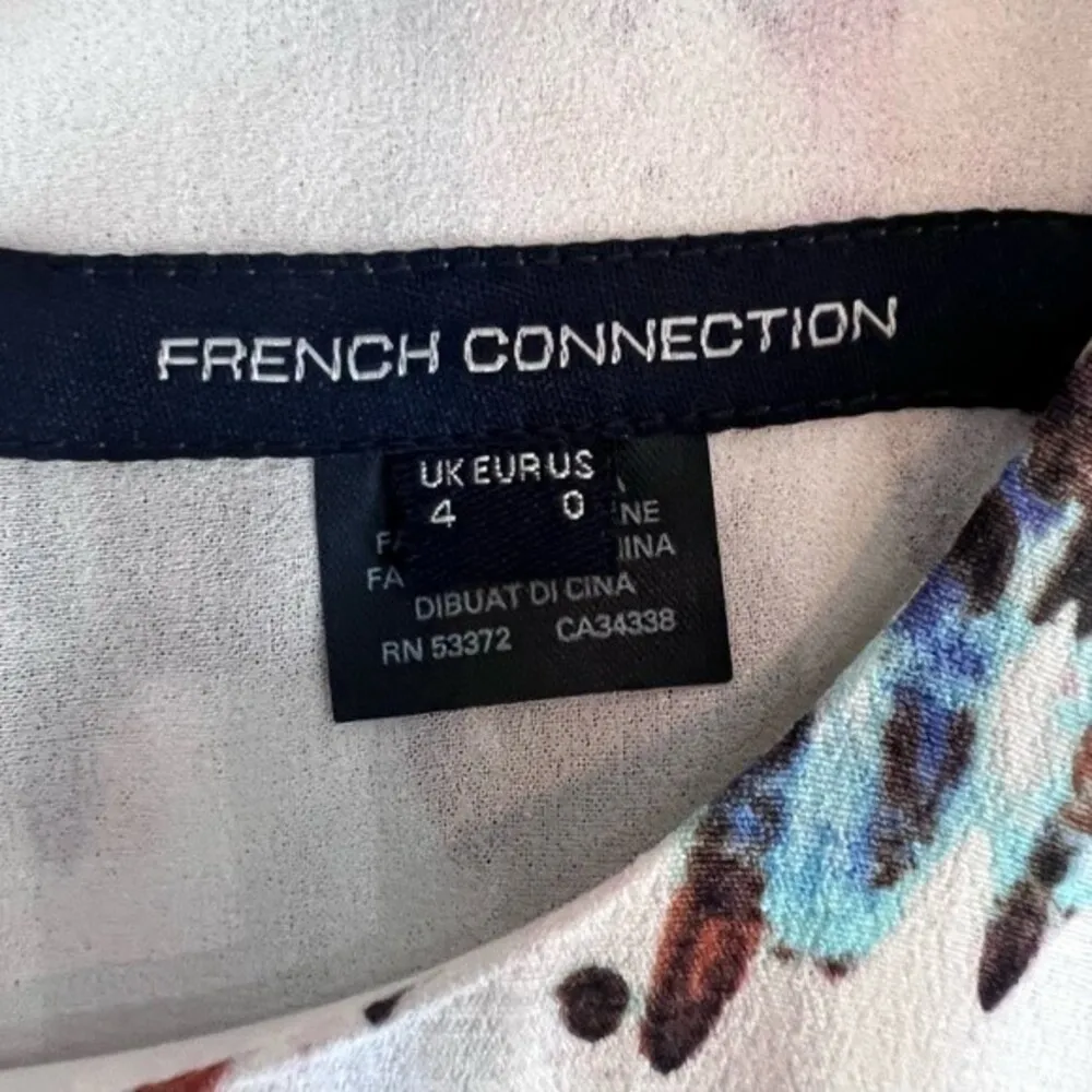 artistic abstract watercolor print dress size 0 NWOT - Image 7