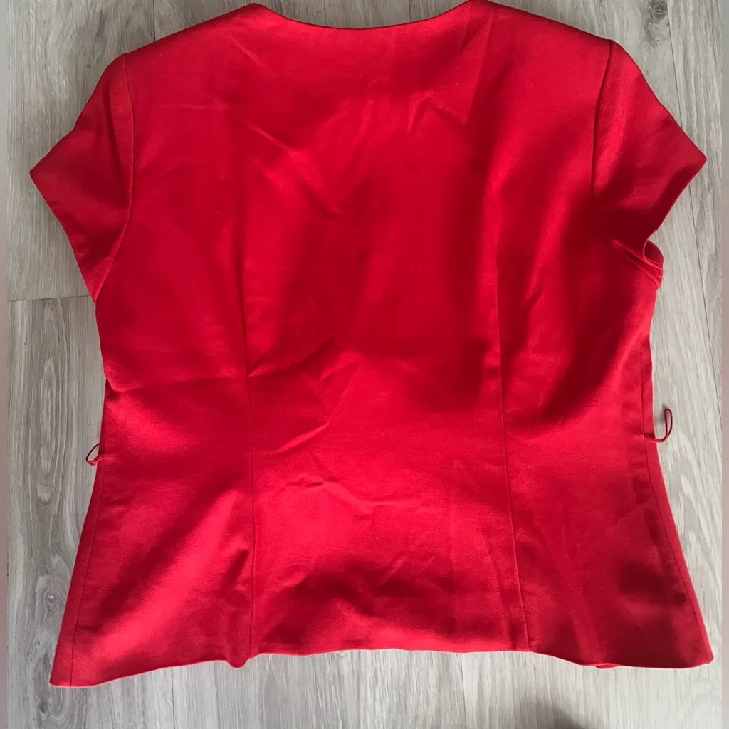 Anne Klein Scarlet Short-Sleeve Top‎ - Image 4