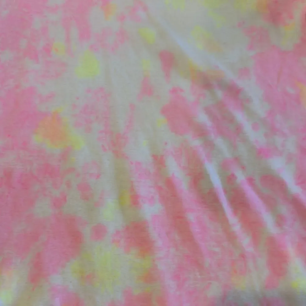 Generation Love Neon Pink & Yellow Tie-Dye V-Neck Puffy Top - Size S - Image 5