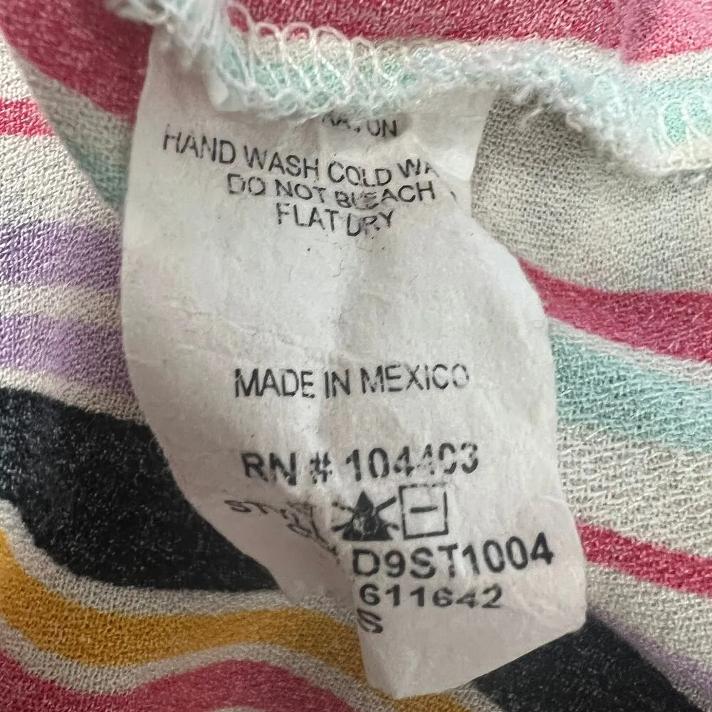 Blue Pepper Multicolor Striped 3/4 Sleeve V - Image 9