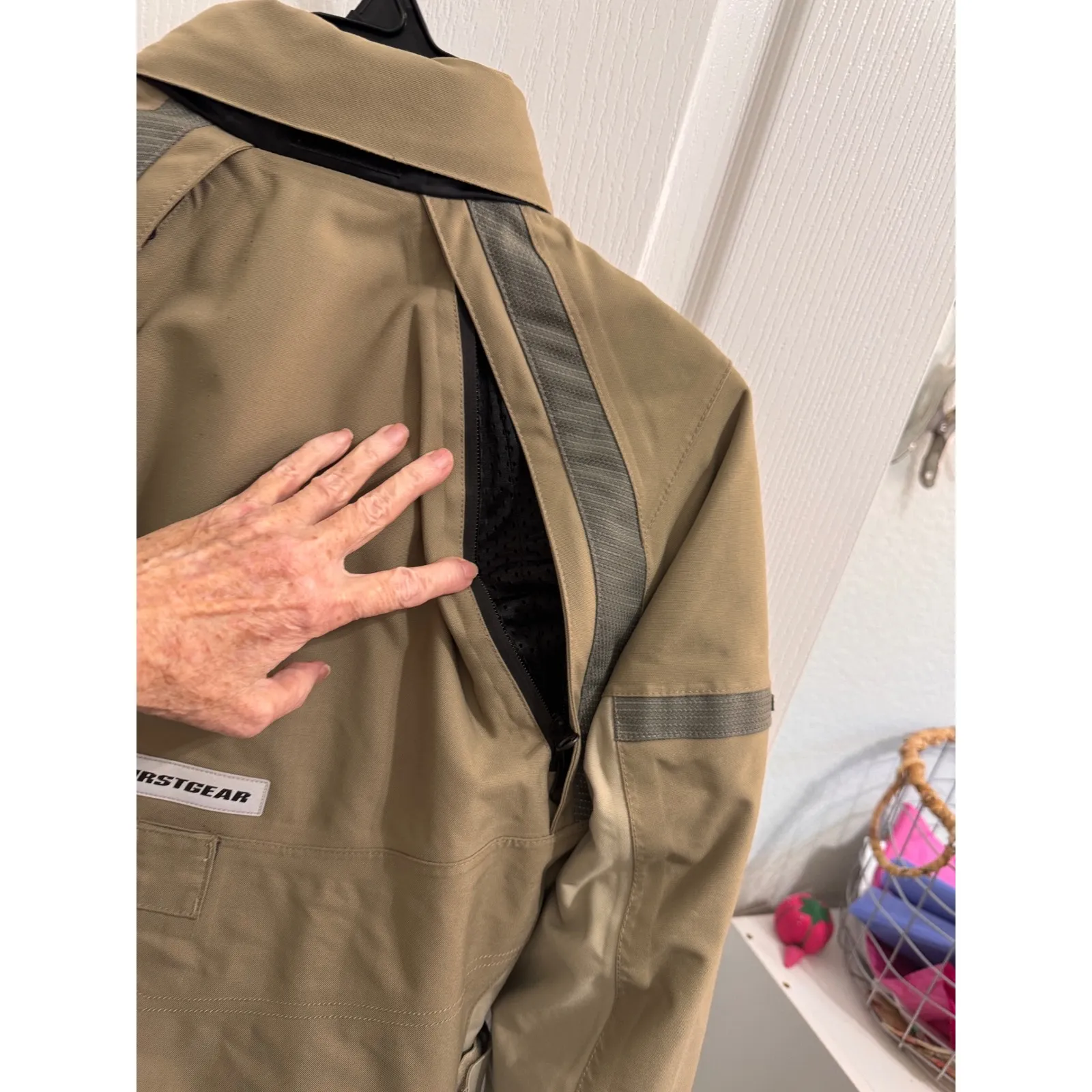 Firstgear womens Motorcycle Jacket All Weather Riding Technical Performance Gear Tan - Image 9