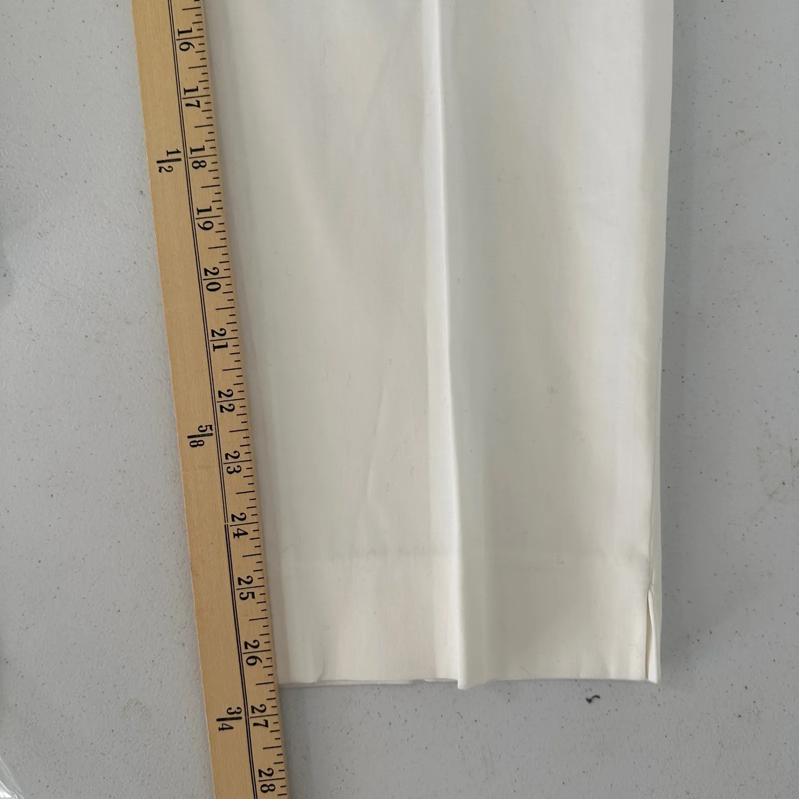 New Lauren Ralph Lauren Womens‎ 14 White Stretch Fabric Cropped Pants Tailored - Image 12