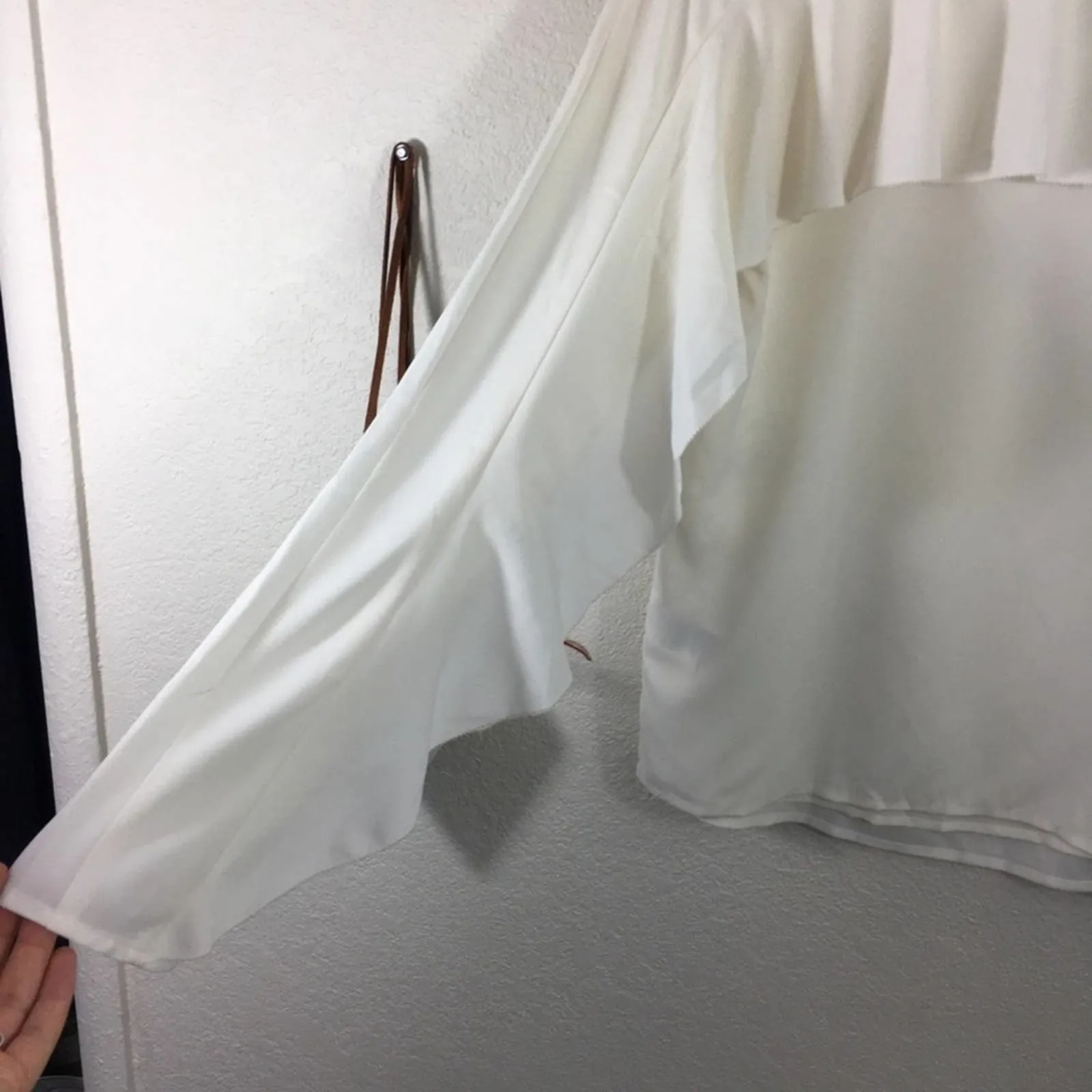 Cooper & ella ivory ruffle sleeve blouse - Image 4