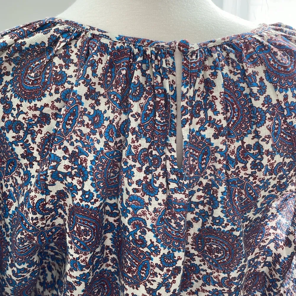 J.Crew Palermo Smocked-Waist Mini Dress in Floral Bouquet Linen - Image 6