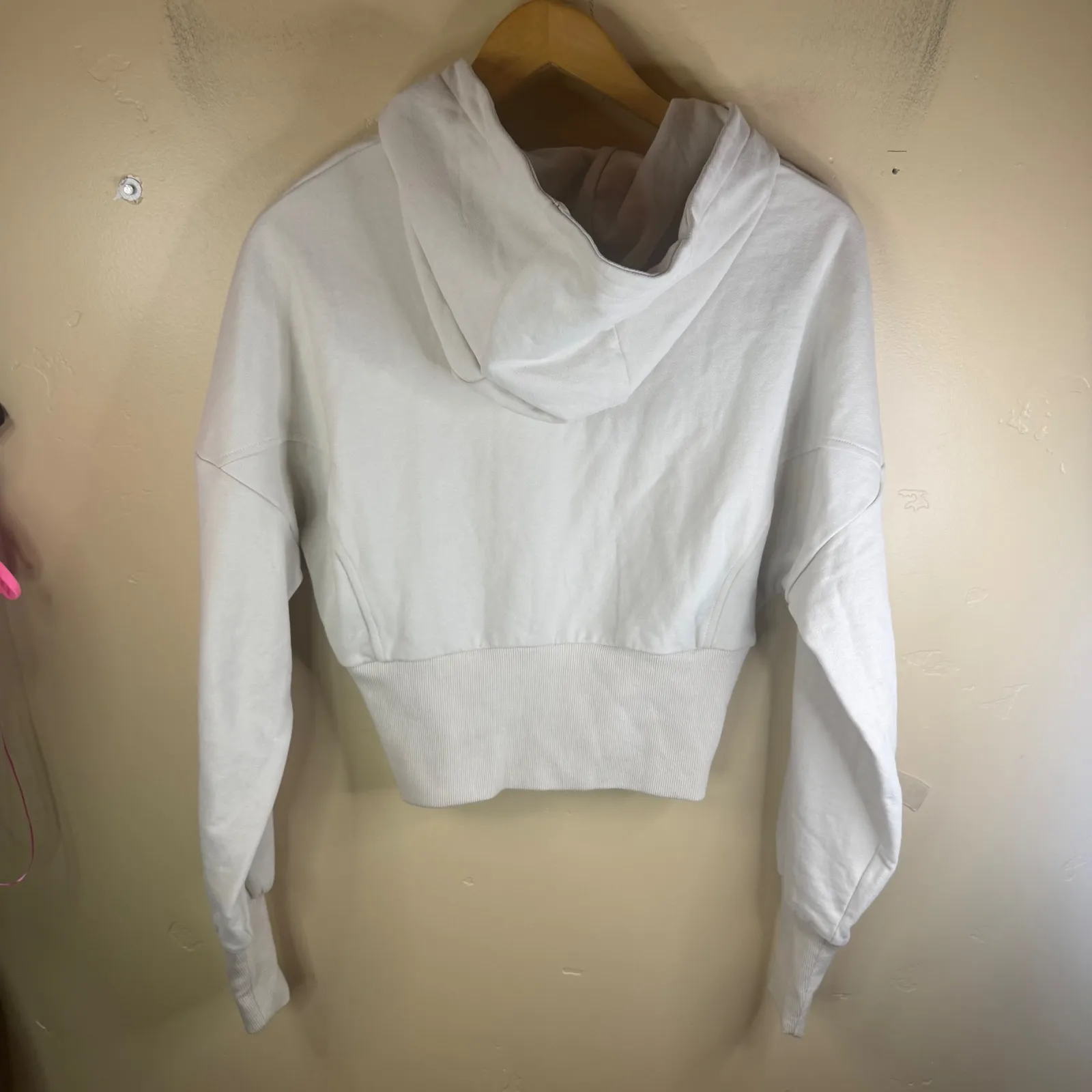 MESHki Blake Stone Cropped Zip Up Hoodie Flattering Sweatshirt Size Small - Image 10