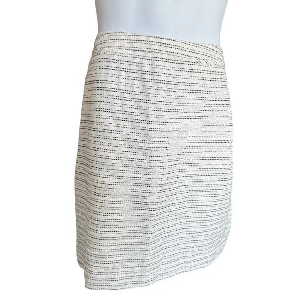 Womens Halogen City Streets Striped Tweed Mini Skirt - Sz 14 - Image 2