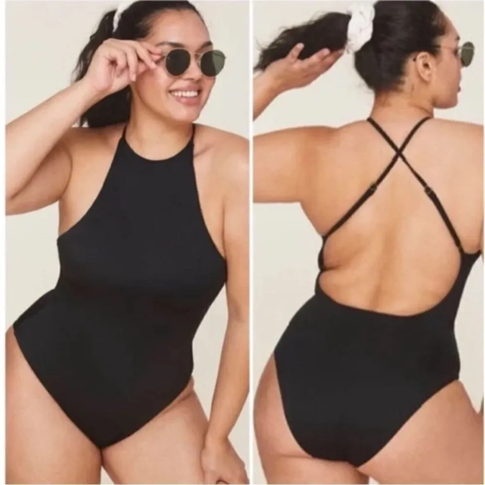 Andie Swim The Asbury One‎ Piece Black Swimsuit New Sz Small - Image 7