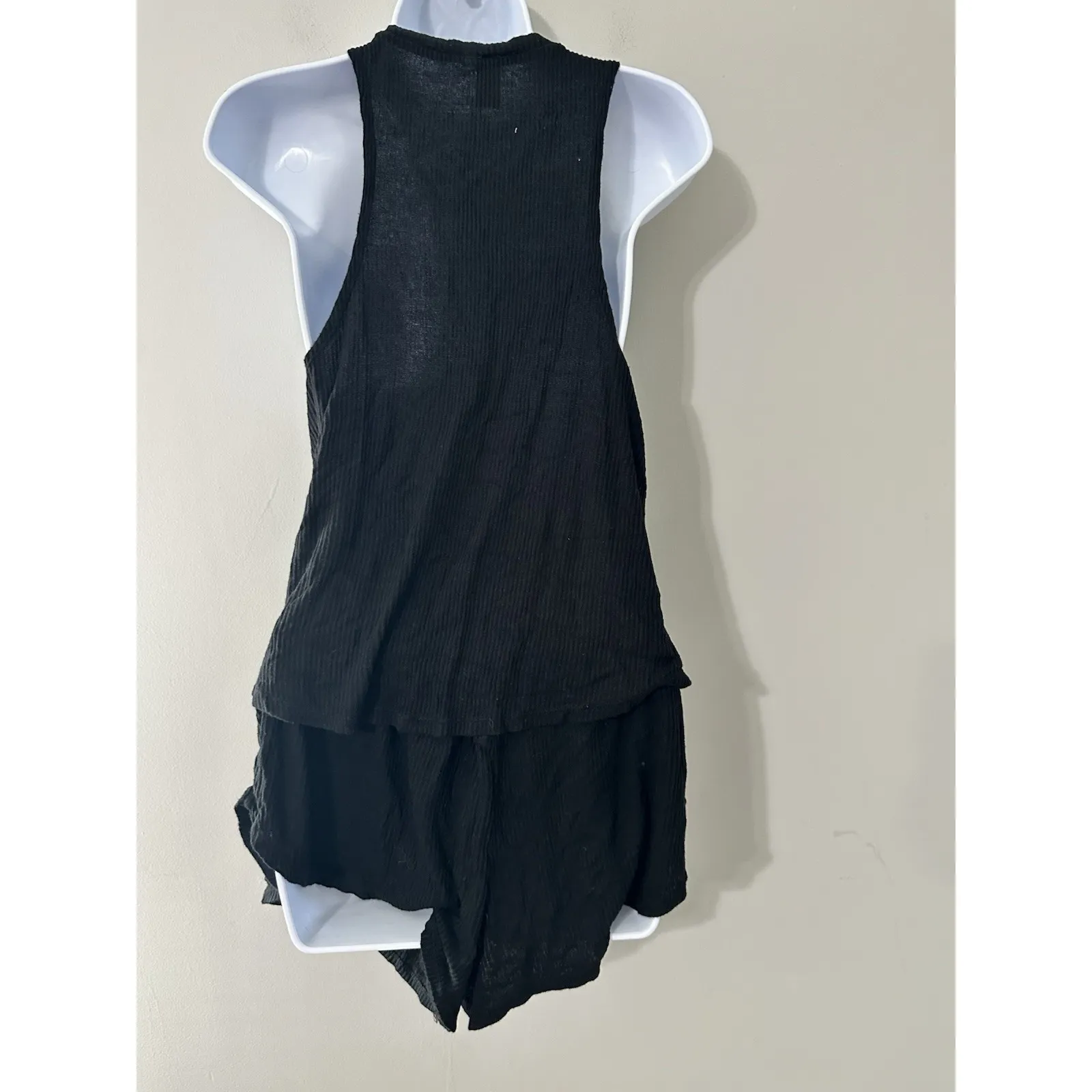 Eberjey Elon Muscle Tank & Shorts Set Ribbed GUC Size M Shorts Size XS Tank - Image 5