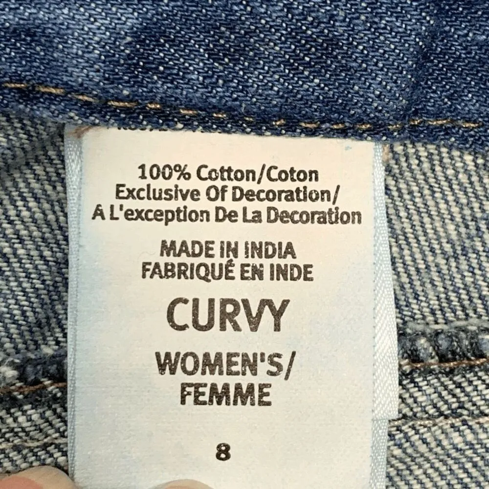 Eddie Bauer Curvy Long Denim Short - Image 5