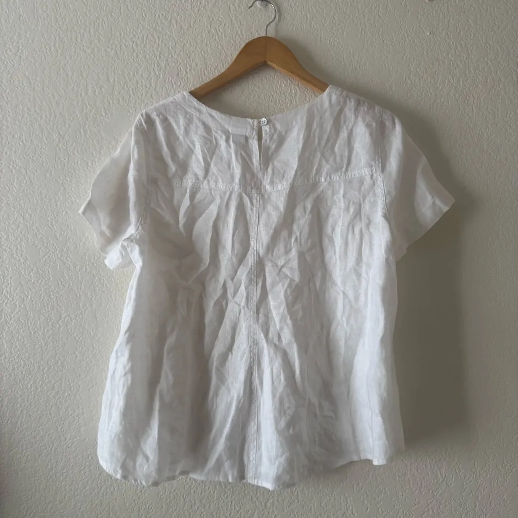 Magaschoni SS Linen shirt size M - Image 3