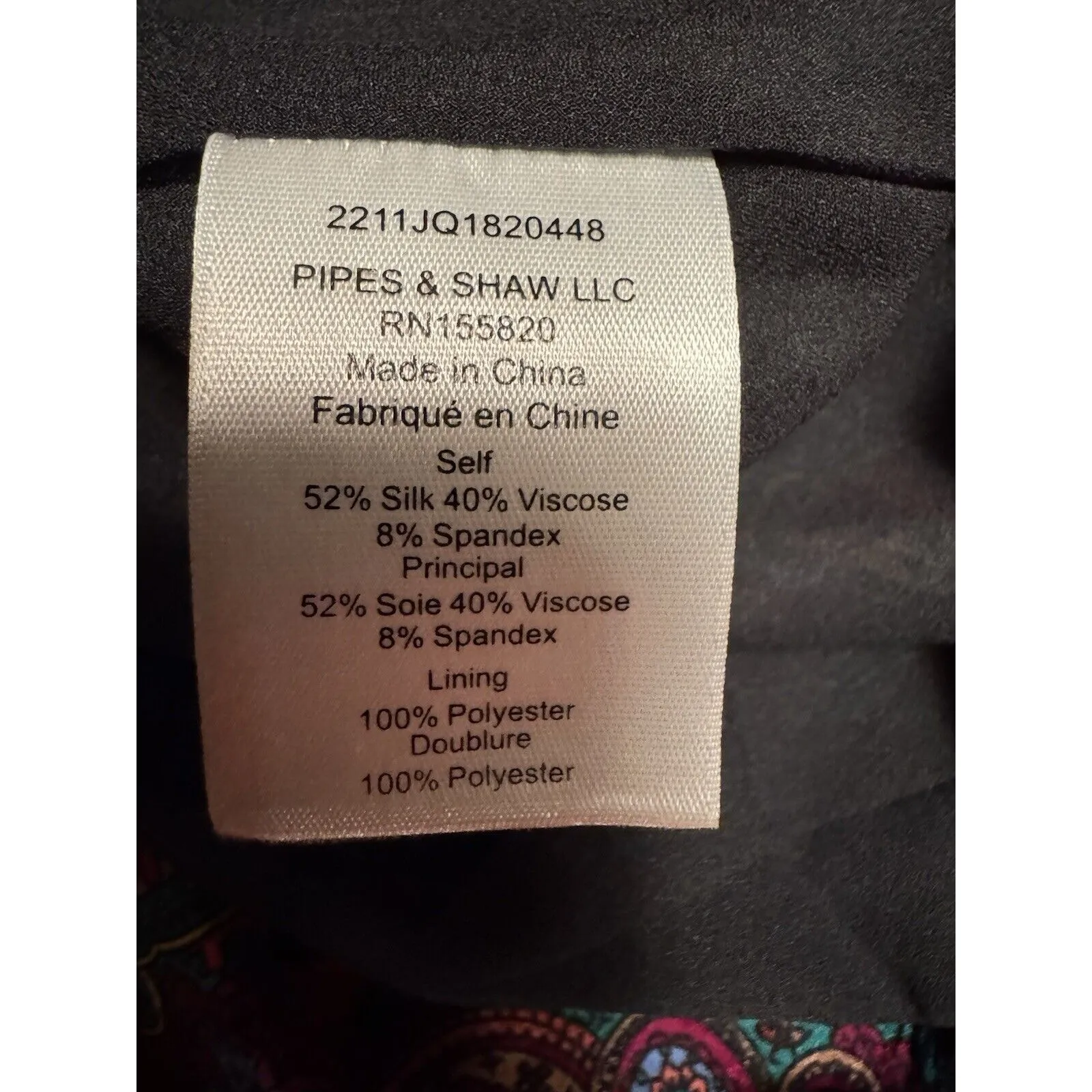 Veronica Beard Bellino Paisley Long Sleeve Silk Blend Dress Size 2 - Image 6