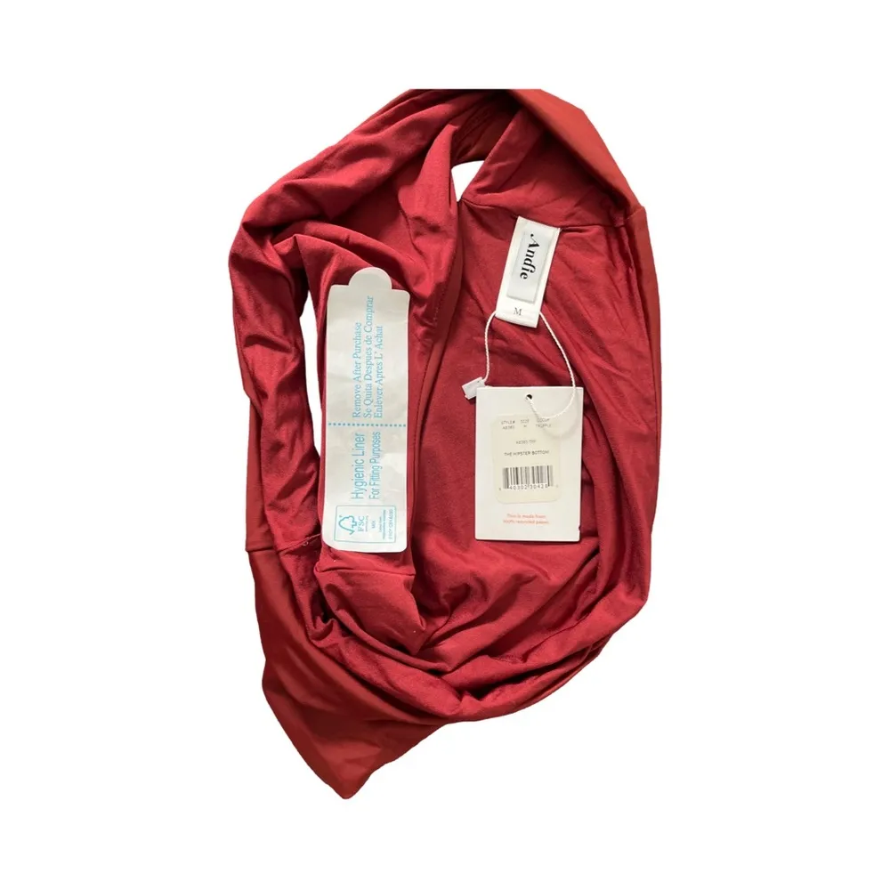 Andie Hipster Rust Bikini Bottom Women’s Size Medium NWT - Image 3