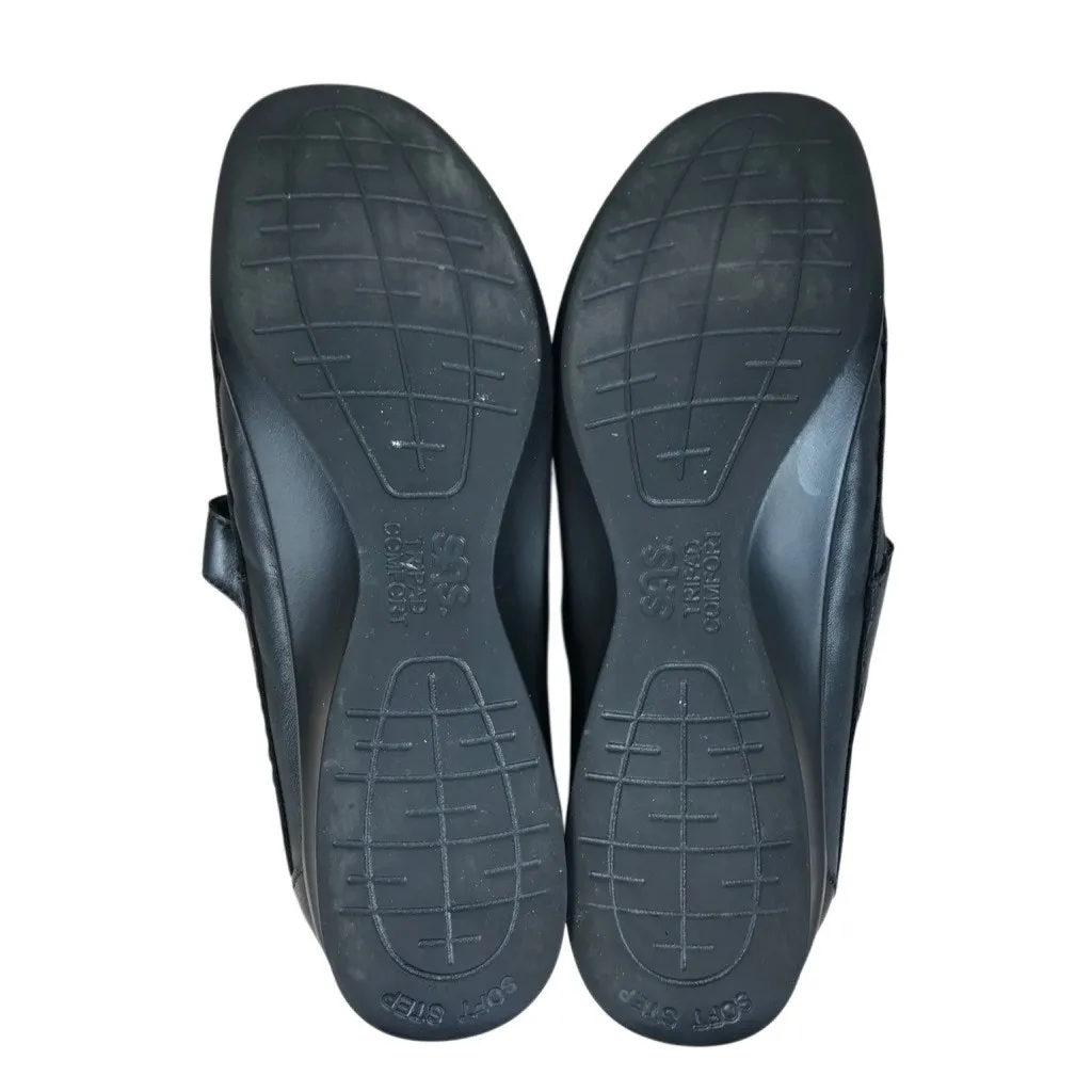 SAS Willow Leather Loafer Women Sz 9N Black Cutout Tripad Comfy Retro Made USA - Image 14
