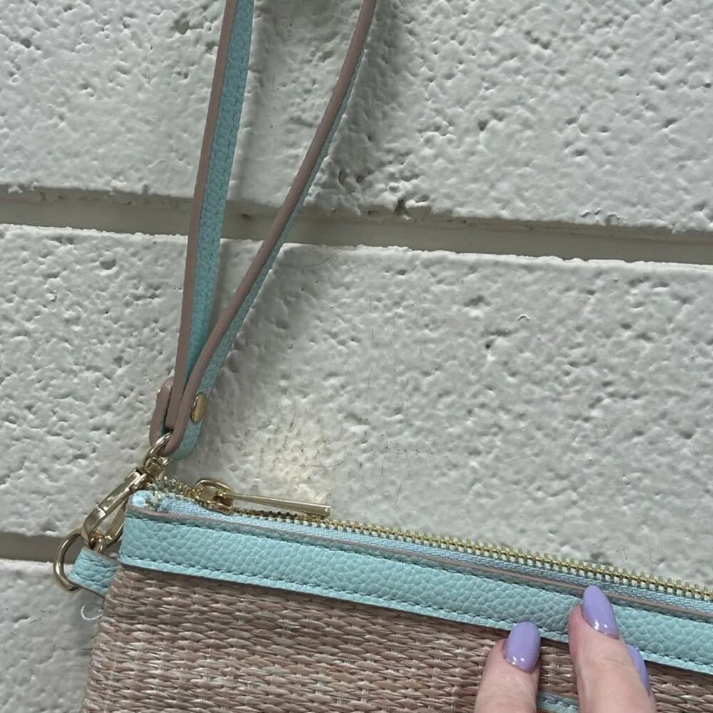 Nanette Lepore Straw Clutch Wristlet - Image 2