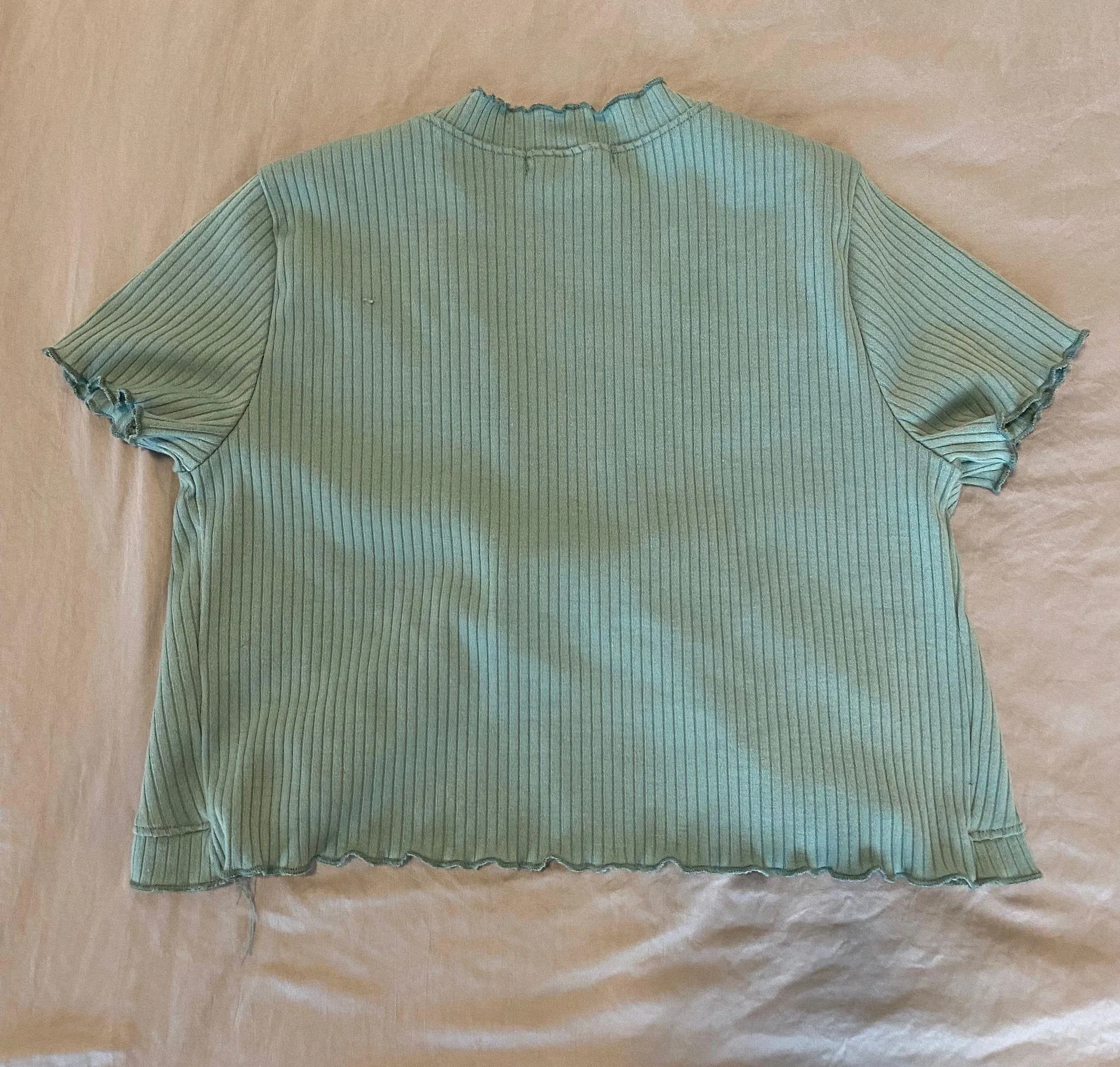 Green Tie Crop Top - Image 2