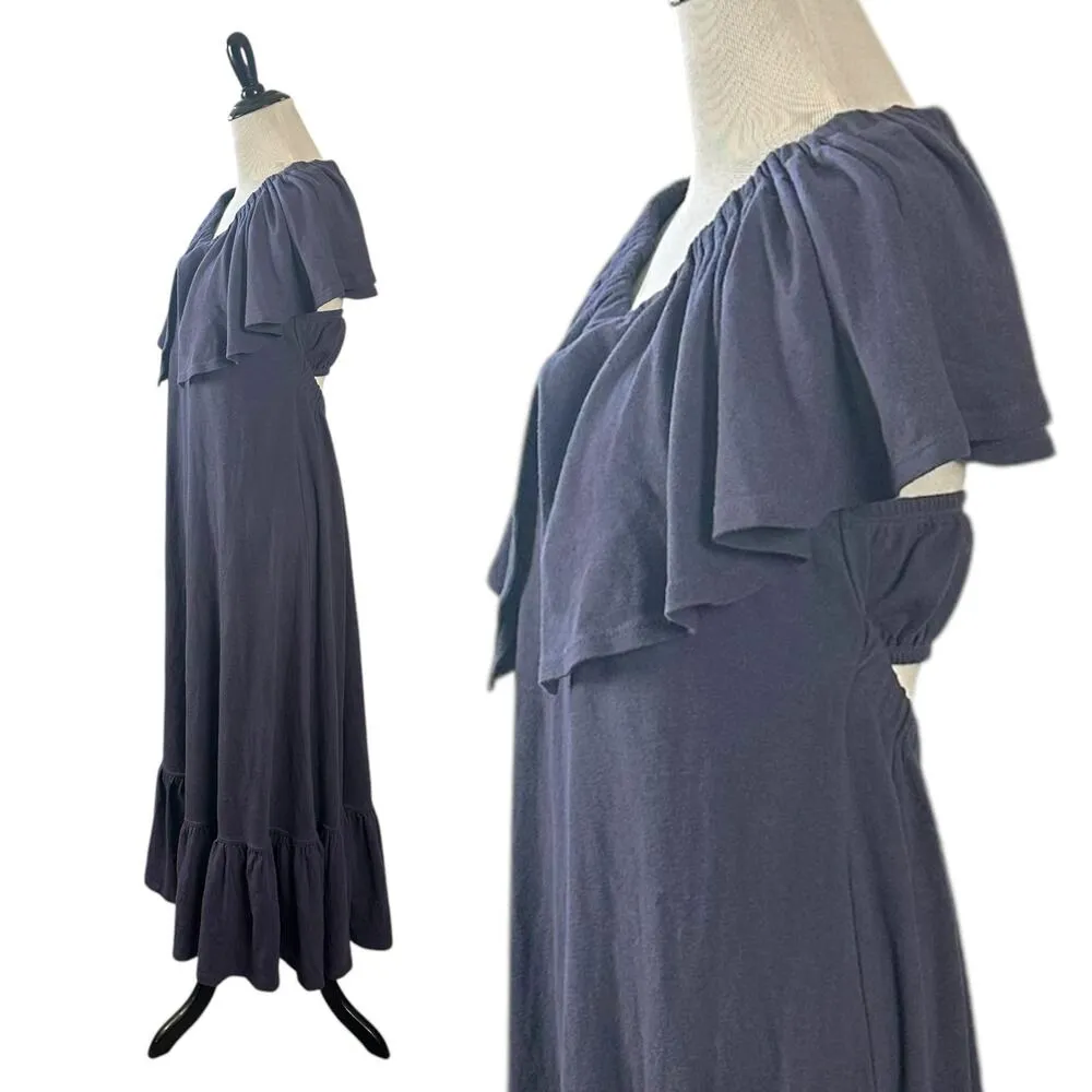 Free People Lynne Midi Dress in Elderberry Size Small NWT Western Bohemian Fall - Image 11