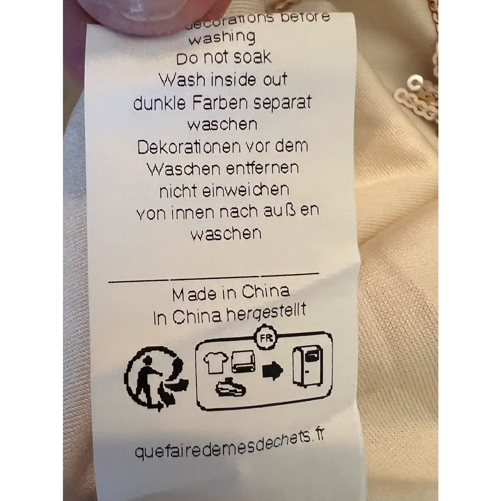 GRACE KARIN Womens SleevelessTop Size L Tan Pullover Fringe Sequin Lined NWT - Image 7