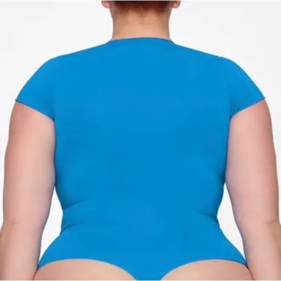 Skims Essential T Shirt Thong Bodysuit Size XXS/XS - Image 2