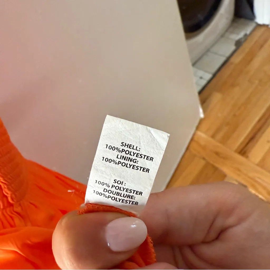 Ramy Brook Orange Sleeveless Dress - Image 7