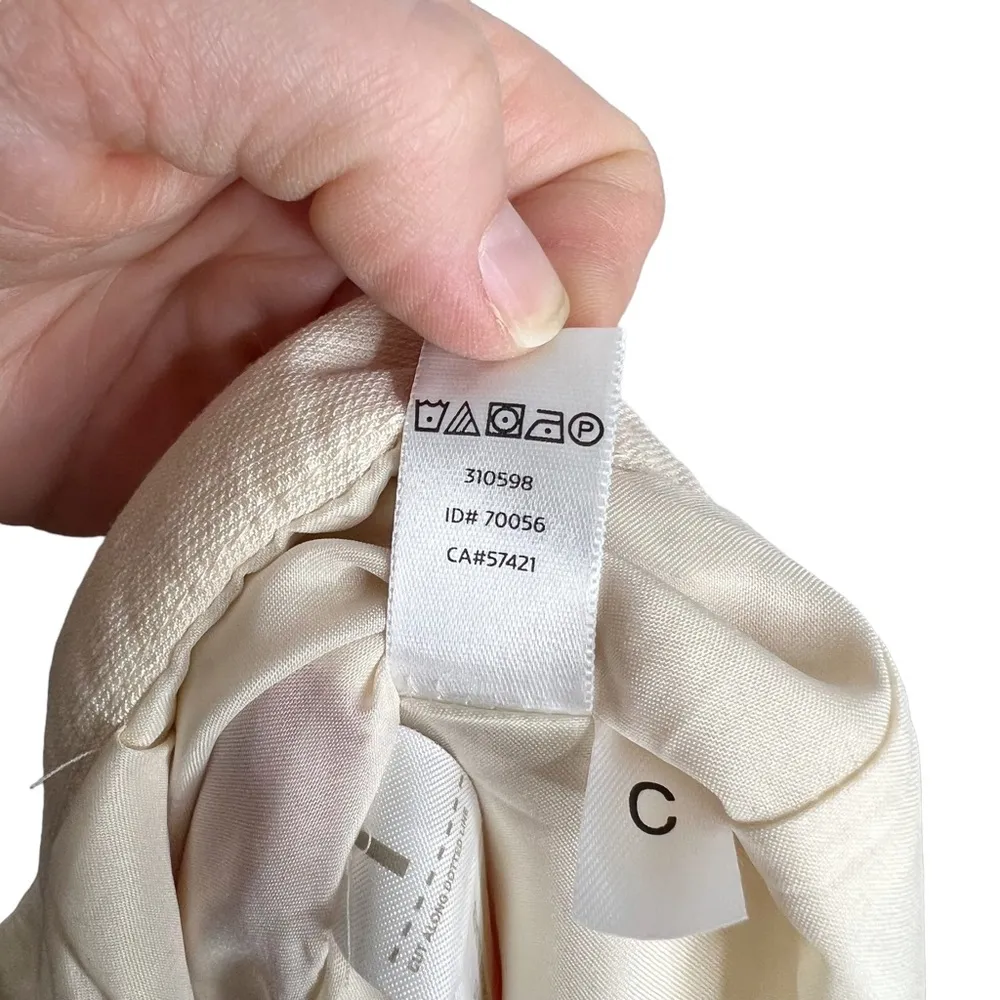 LOFT Multicolored Striped Pleated Rayon Blend A Line Skirt - Image 9