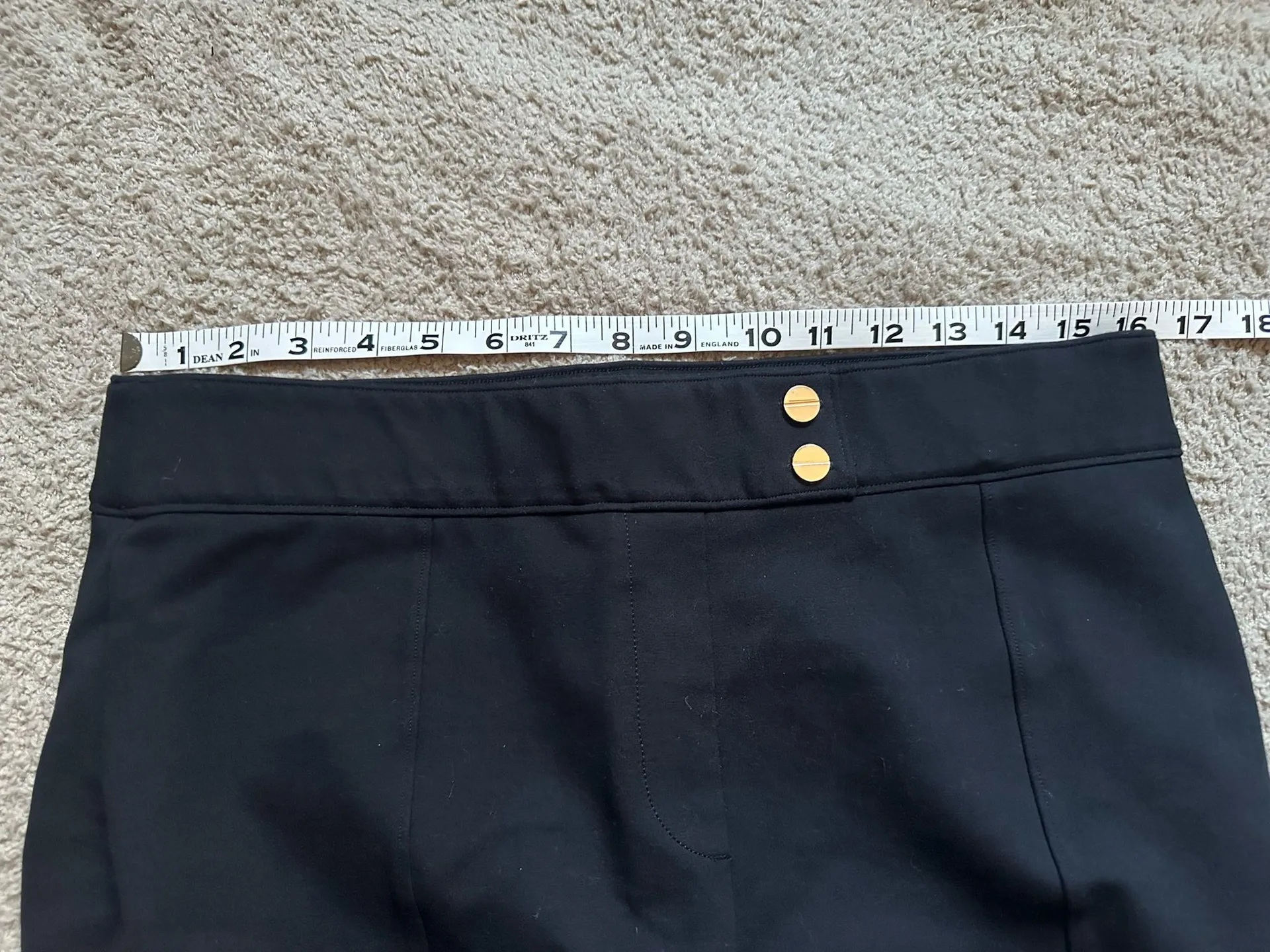 SPANX The Perfect Pant Button Tapered Ankle Ponte Black sizeXL  - Image 9