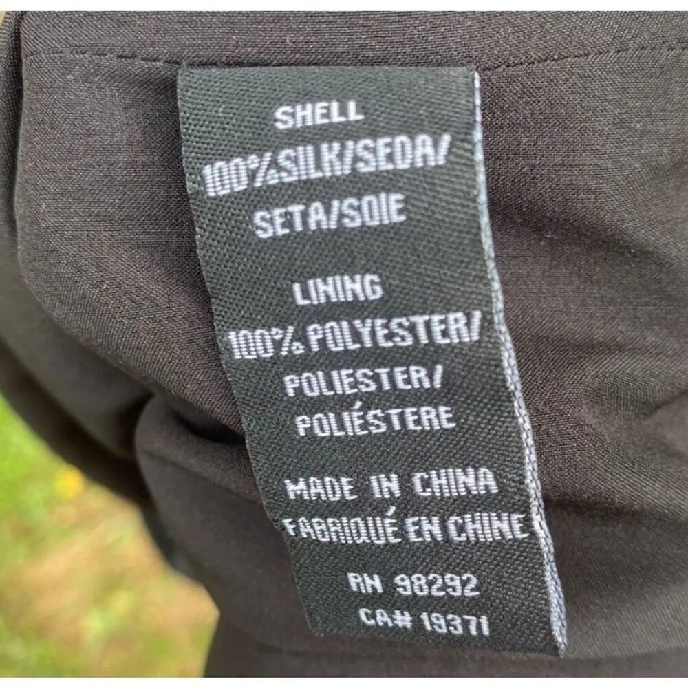 Tibi Women's Size 2 Multicolor Abstract Silk Shift Dress Sleeveless - Image 4