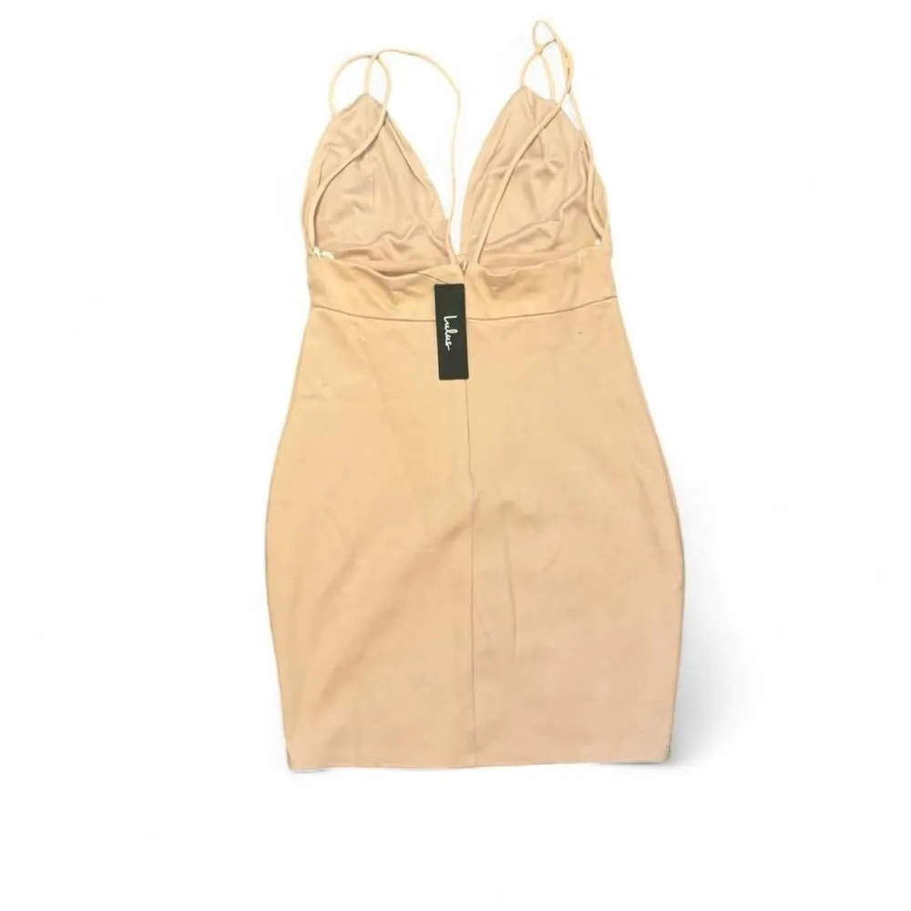 Lulus Women's Always Worth It Dusty Pink Strappy Bodycon Semi Formal Dress Sz 4 - Image 4