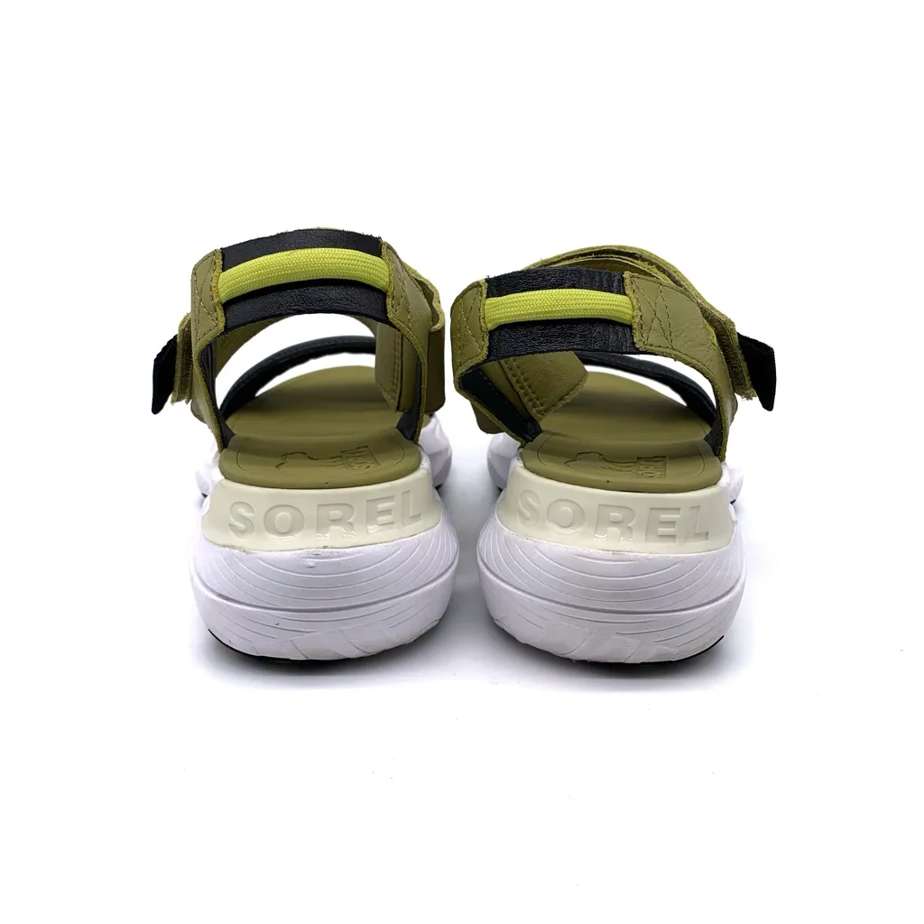 SOREL Explorer Blitz Stride Sandals Olive Green Black White 9 - Image 10