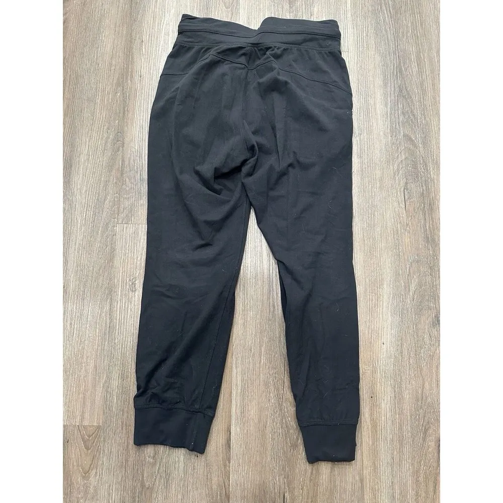 Lululemon Women's Size 4 Black Nylon Ready To Rulu High Rise Crop Jogger‎ Pants - Image 2