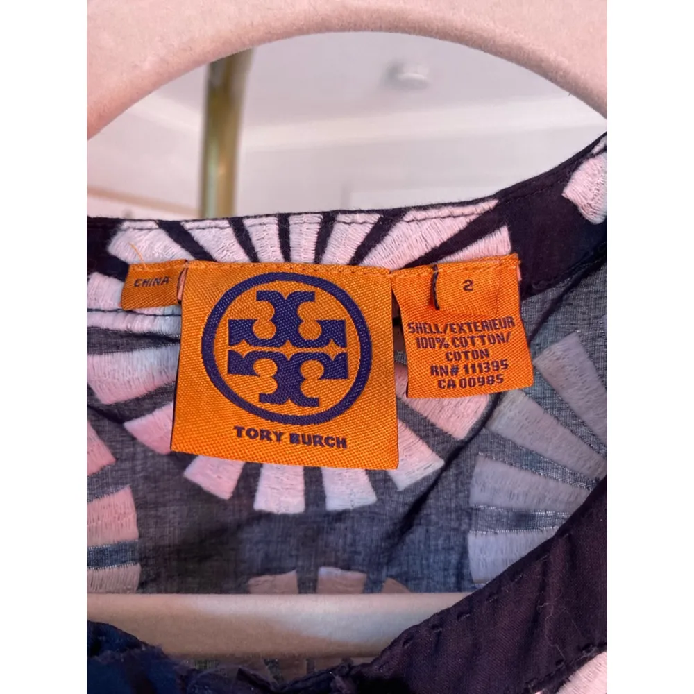 Tory Burch Blouse Daisy Tank Statement Embroidered Resortwear Summer Spring Luxe - Image 4