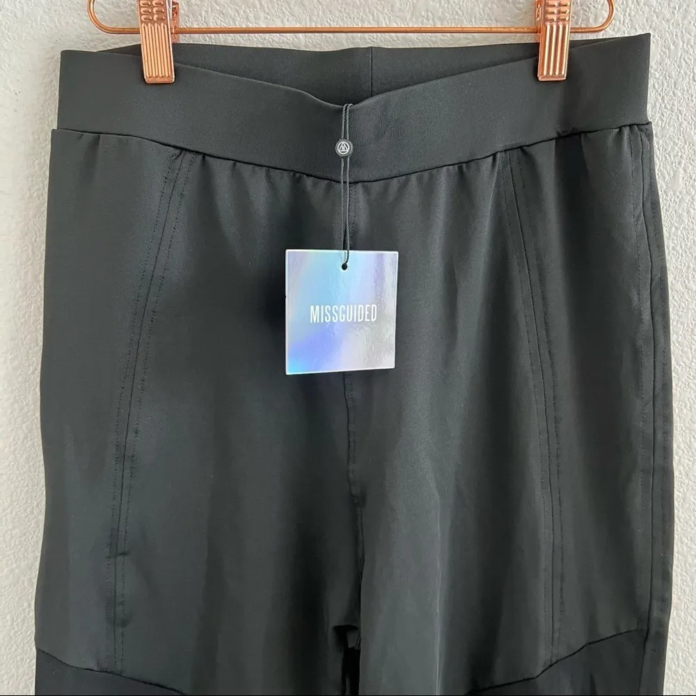 NWT Missguided Active Bondage Black Crop Legging Athleisure Workout US 8 - Image 2