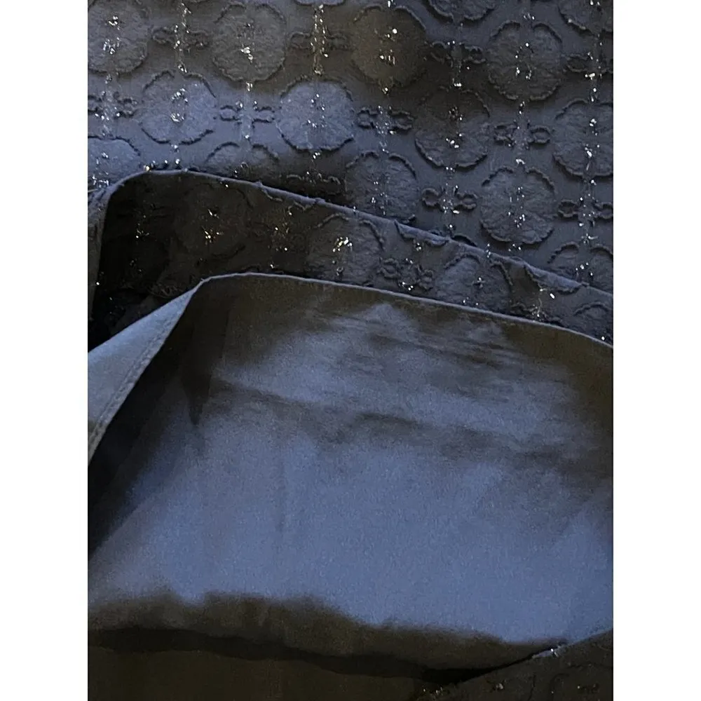 Lilly Pulitzer True Navy Tanzanian Flounce Sleeve Sheath Dress Size 00‎ - Image 11