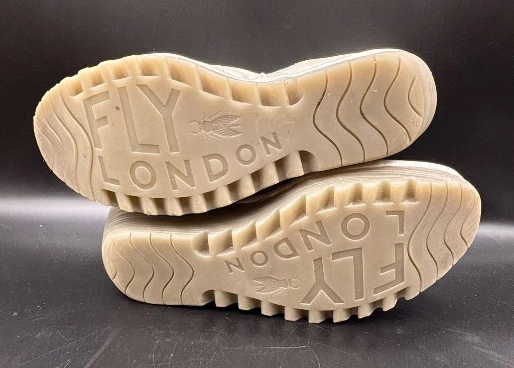 Fly London Womens Shoes Wedge Platinum Silver Metallics
Strap Thick Sole 10.5 41 - Image 8