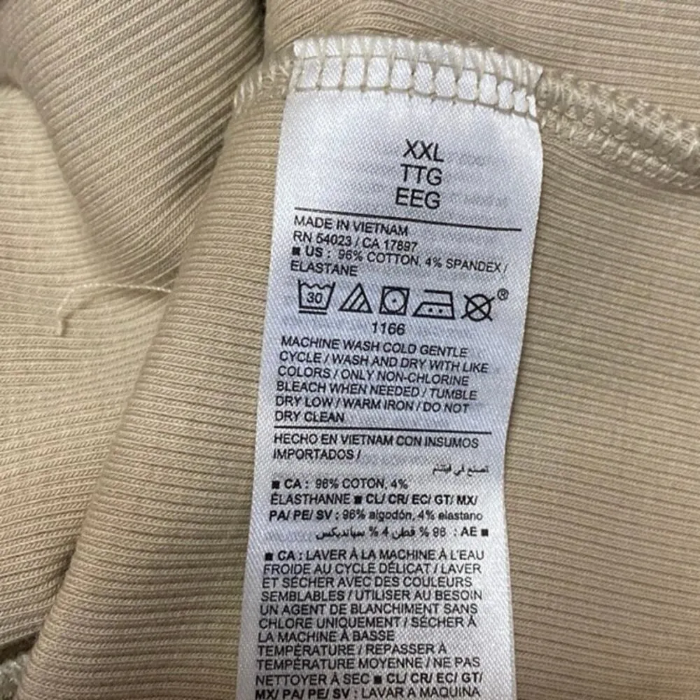 NEW Old Navy Beige Tan Sleeveless Knit Cami Camisole Tank Midi Dress Size XXL - Image 5