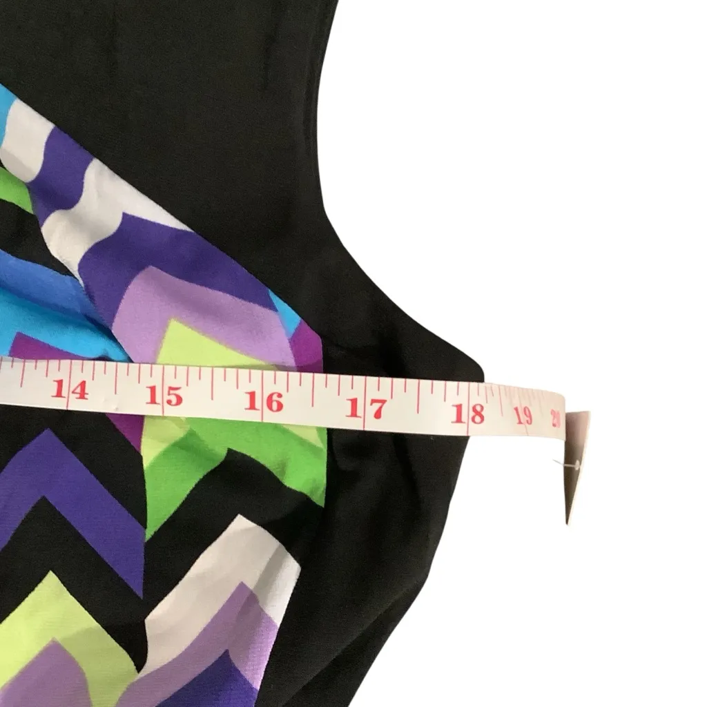 Maggie L Women’s Chevron Patterned Sleeveless Dress Brand NEW w/Price Tags Black Size 10 - Image 6