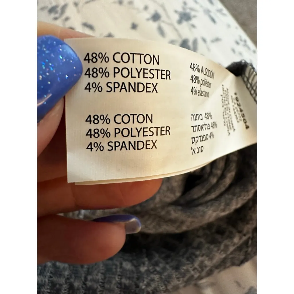 BLACK TAPE Gray Ribbed Tank Top S - Image 6