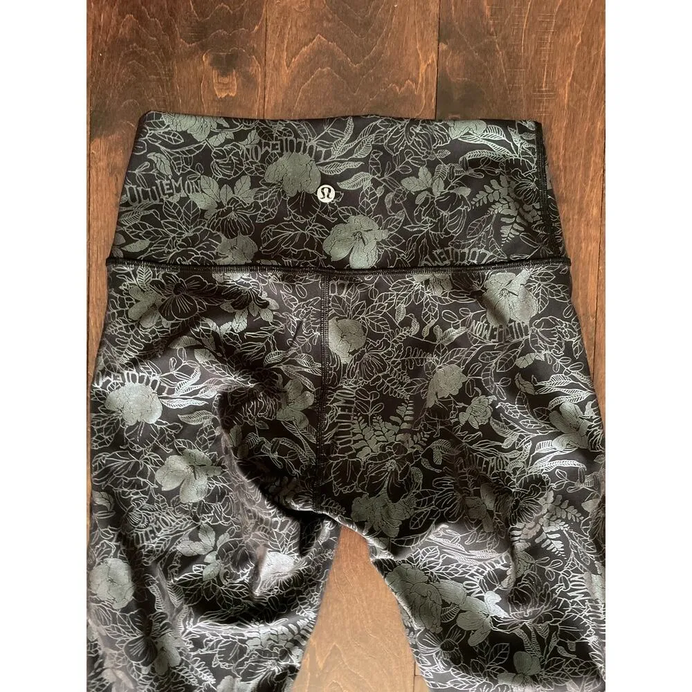 new Lululemon Wunder Train High-Rise Tight 28" Flourish Black Iridescent Foil 6 - Image 4
